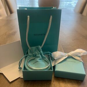Tiffany & Co. Silver Bracelet with Iconic Blue Packaging